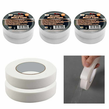 Aquelo 2 Roll Clear Indoor Mounting Tape White Clear Double Side Tape 2-inch x 120-inches 2-Roll （Super Strong Tape/Waterpoor） 2-Roll （Super Strong Tape/Waterpoor） 